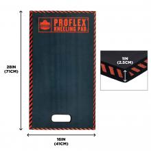 Size dimensions. Kneeling pad is 16in x 1in x 28in (41cm x 2.5cm x 71cm)