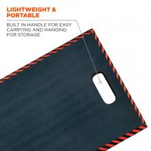 Lightweight & portable: built in handle for easy carrying and hanging for storage