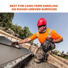 Best for long-term kneeling on rough uneven surfaces.