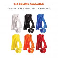 six colors available: granite, black, blue, lime, orange, red image 6