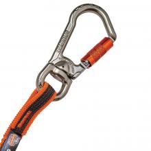 3109F(x) Standard Orange Single Triple-Locking Carabiner with Swivel-15lbs image 4