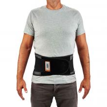 Front of mesh back support on model