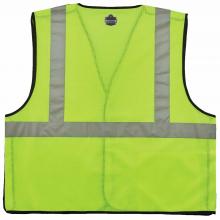 8216BA S/M Lime Type R Class 2 Breakaway Mesh Vest w/ ID Holder image 2