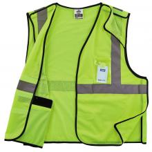 8216BA S/M Lime Type R Class 2 Breakaway Mesh Vest w/ ID Holder image 4