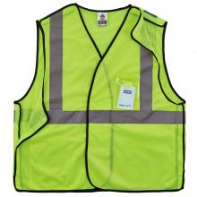 8216BA S/M Lime Type R Class 2 Breakaway Mesh Vest w/ ID Holder image 3