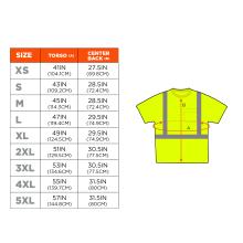 Size Chart for sizes S-5XL. View size chart before the size selector for better screen reader experience. 