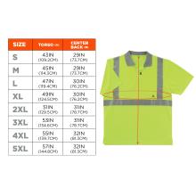 Size Chart for sizes S-5XL. View size chart before the size selector for better screen reader experience. 