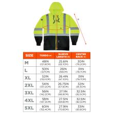 Size Chart for sizes S-5XL. View size chart before the size selector for better screen reader experience. 