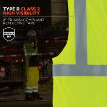 Type R Class 2 high visibility: 2 inch FR ansi-compliant reflective tape. Meets ansi/isea 107 standards
