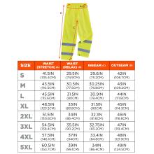 Size chart for sizes S through 5XL. Screen readers please view HTML size chart after color selections, for best experience.