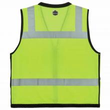 8253HDZ S/M Lime Type R Class 2 Heavy-Duty Mesh Surveyors Vest image 2