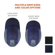 Multiple brim sizes and color options: available in navy or black. Short brimg (2 inches or 50 mm) or long brim (3 inches or 80 mm)