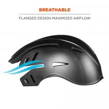 Breathable: flanged design maximizes airflow