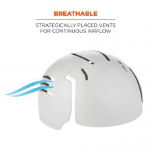 Breathable: strategically placed vents for continuous airflow