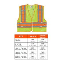 Size chart for sizes S/M to 6XL/7XL. Screen readers: view size chart before the size selector for vest experience.