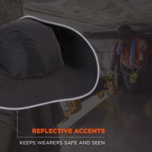 Reflective accents to keep wearers safe and seen