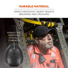 Durable material: impact resistant insert resists breaking and cracking. ribbed top improves overall strength