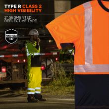 Type R Class 2 High visibility: 2 inch segmented reflective tape. Meets ANSI/ISEA 107 standards