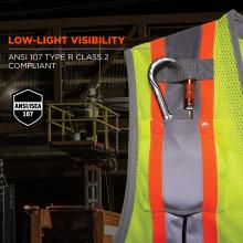Low-light visibility: ansi 107 type r class 2 compliant