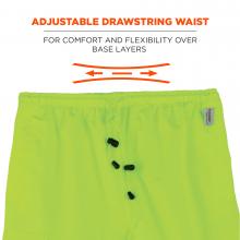 Adjustable drawstring waist: for comfort and flexibility over base layers.