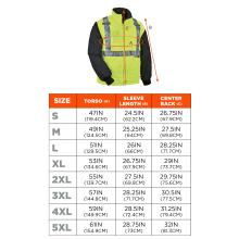 Size chart for sizes S - 5XL. Screen readers, please view size chart after color selector for optimal experience.