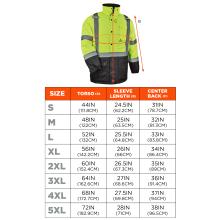 Size chart for sizes S - 5XL. Screen readers, please view size chart after color selector for optimal experience.