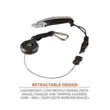 Retractable design: lightweight and low profile design limits snags, tangles and tripping hazards. Working range of 10 inches to 48 inches or 25cm to 122cm.