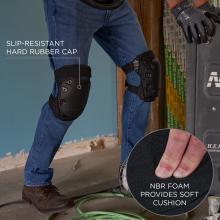 Slip-resistant hard rubber cap. NBR foam provides soft cushion for long-lasting comfort and protection.