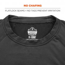 No chafing: flat lock seams + no tags prevent irritation. 
