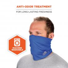 Anti-odor treatment: for long-lasting freshness. Icon says machine washable