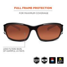 Full frame protection: for maximum coverage. Lens filters 99.9% of harmful UV rays. MIL PRF. Meets ANSI/ISEA Z87.1+ standards