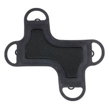 Interior of tablet holder featuring breathable foam padding