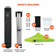 SHAX 6002 Heavy-Duty Pop-Up Tent - 10ft x 10ft | Ergodyne