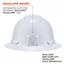 headlamp mount: integrated slot for optional skullerz headlamp use 