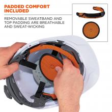 Skullerz 8973 Premium Full Brim Hard Hat with Adjustable Venting