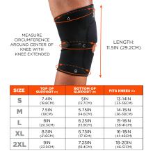 ProFlex 615 Neoprene Compression Knee Sleeve - Open Patella and