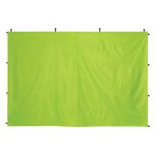 Front of lime pop-up tent sidewall