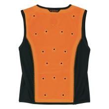 Back of orange dry evaporative cooling vest