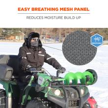 Mesh Panel for Easy Breathing and Talking: The mesh panel over the mouth optimizes airflow, making it easier to breathe and talk.