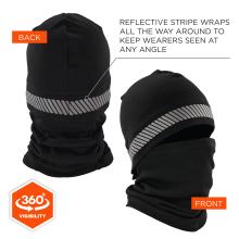 Reflective Stripe: Reflective stripe wraps all the way around to keep wearers visible from any angle, providing 360° visibility.