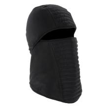 3q view of a black insulated balaclava face mask
