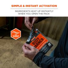 Simple and instant activation: ingredients heat up instantly when you open the pack
