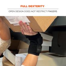 Full dexterity: open design does not restrict fingers
