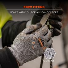 Form fitting: 13-gauge gloves move with you for all day comfort