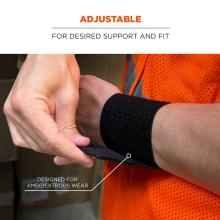 Adjustable: for desired support and fit. Designed for ambidextrous wear