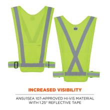 Designed for increased visibility, the vest is made with ANSI/ISEA 107-approved hi-vis material and 1.25” reflective tape. It ensures wearers remain visible in low-light or high-traffic environments.