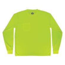 Back of lime long sleeve t-shirt