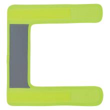 Front of a lime universal hi vis strap cover