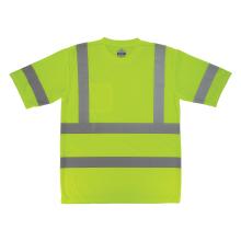 Back of class 3 essential lime hi-vis t-shirt