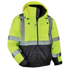 GloWear 8377 Thermal High Visibility Jacket - Type R, Class 3, Quilted Bomber